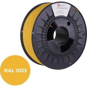 C-Tech 3DF-P-TPU90A-1.75-1023 3D филамент, PREMIUM LINE, TPU 90A, гъвкав, RAL1023 1, 75mm, 1000g, Транспортно жълт (Traffic yellow) (3DF-P-TPU90A-1.75-1023)