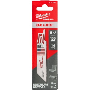 Milwaukee Нож за саблен трион SM 100 x 14 Tpi 5 бр (48475181)