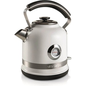 Ariete Електрическа кана Ariete Moderna, 2000W, Тяло от стомана с вместимост 1.7 л. , Филтър, 360° основа, Термометър, Видимо ниво на водата - БЯЛ (AR-00C285401AR0) Електрически кани