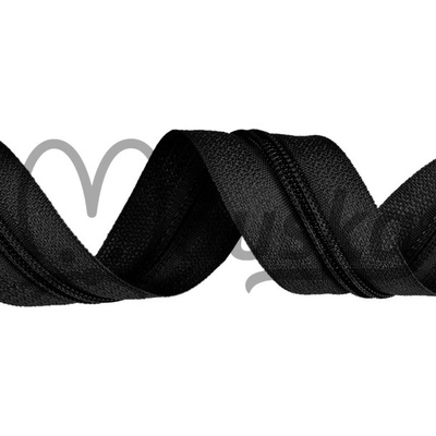 Zip spirálový metráž - černý 3mm