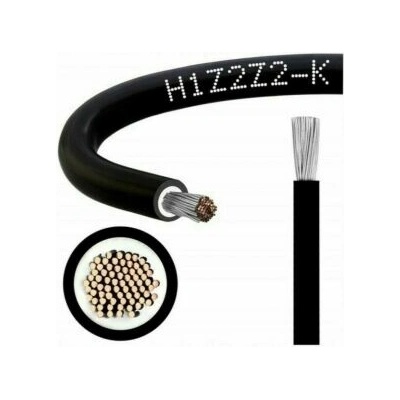RR Solární kabel 1 x 6 mm černý H1Z2Z2 1 m