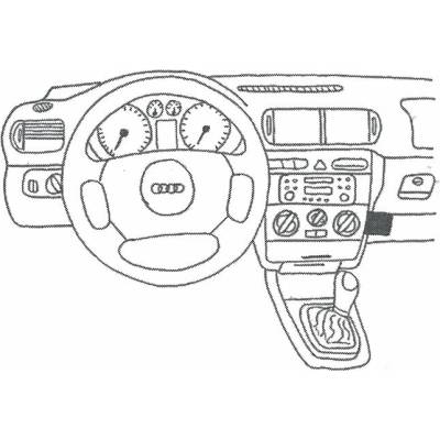 Konzole pro držák mobilního telefonu do Audi A3