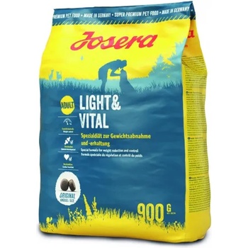 Josera dog light & vital adult, пълноценна храна за пораснали кучета, сваляне на килограми, поддържане на оптимално тегло, с месо от птици, 0, 900 кг, Германия - 50005773