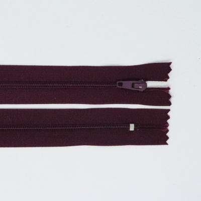 Spirálový zip, šíře 3 mm, délka 45 cm, fialová