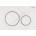 Geberit 115.882. 11.1 - Бутон за смиване Sigma20 24, 6x16, 4 см бял (GB0028)