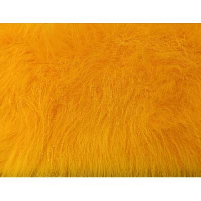 Umelá kožušina, žltá, 90 mm vlas metráž: min. 0,2 bm