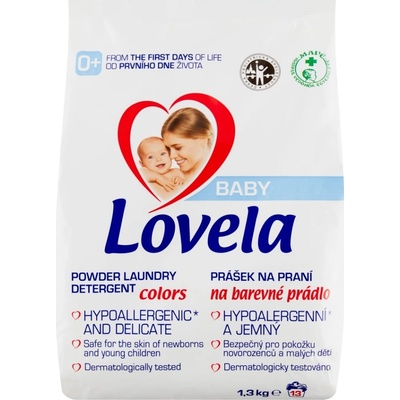 Lovela baby hypoalergenní prací prášek pro dítě a dětské oblečení pro barvy 1,3 kg