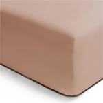 CLARYSSE Единичен чаршаф с ластик NOA 90 x 200 см, пудра розов, памук, Clarysse (CLALFLG005P9080)