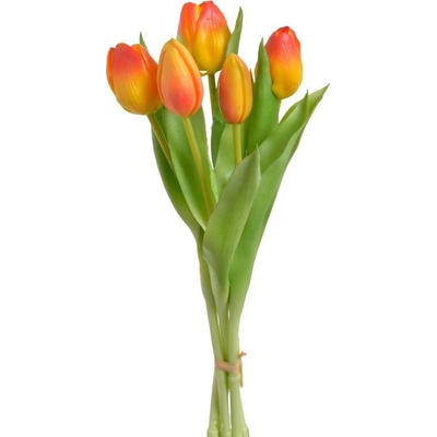 Svazek tulipánů (5 ks) - žlutočervená 30 cm