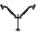 Multibrackets M VESA Gas Lift Arm Dual (7350022737204)