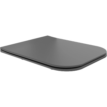 Mexen Madox седалка за тоалетна, тънко падаща, дуропласт, тъмно сиво мат - 39154061 (39154061)
