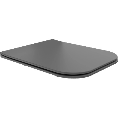 Mexen Madox седалка за тоалетна, тънко падаща, дуропласт, тъмно сиво мат - 39154061 (39154061)