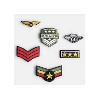 Goomby Текстилни емблеми Iron-On Army 6 броя