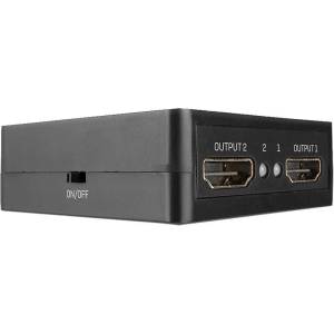 Lindy Lindy 2 Port HDMI сплитер 18Gbps, черен (38358)