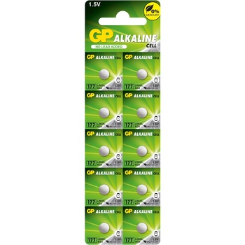 Image 1 of GP Batteries Бутонна алкална батерия GP177 LR-626/ 10 бр. /pack цена за 1 бр. / AG4 1.55V GP (GP-BA-LR-626)