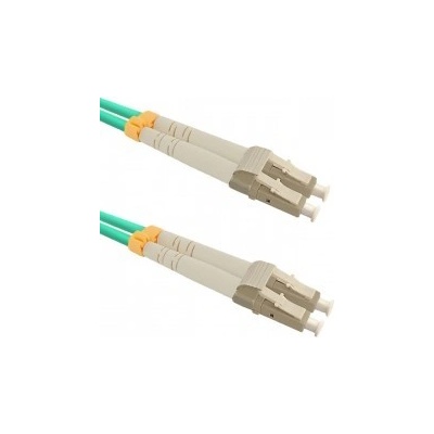 Qoltec 54078 optický LC/UPC, 5m, tyrkysový