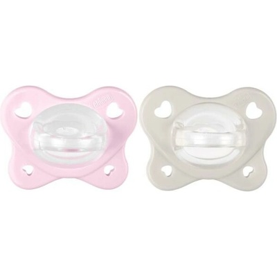 Chicco Dudlík PhysioForma Dual Soft růzová 2 ks
