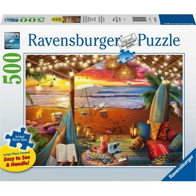 RAVENSBURGER Útulná místa Pláž Cabana XXL 500 dielov