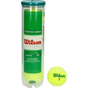 Wilson Комплект тенис топки Wilson Starter Play Green, 4 бр