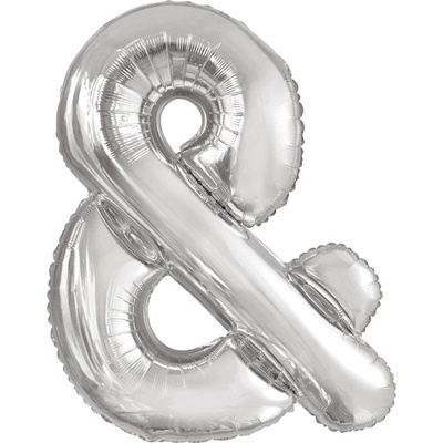 Amscan Symbol & stříbrné foliové balónky 86 cm