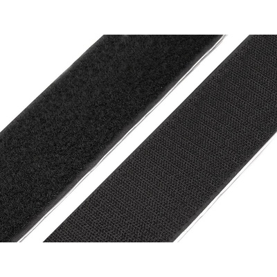 Suchý zip háček + plyš samolepicí šíře 50 mm Varianta: černá, Balení: 1 m – Zboží Mobilmania