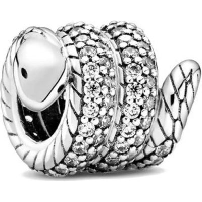 DELIS Чар/талисман от сребро 925, jw1166, змийски модел, с родиево покритие