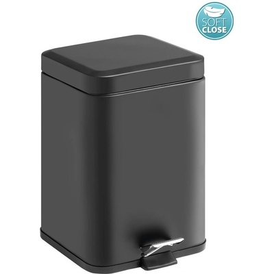 Gedy ARGENTA 5l, Soft Close, čierna matná 230914