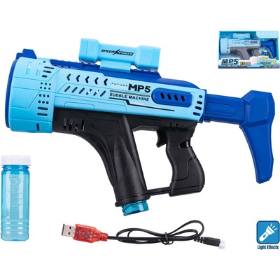 Mikro trading Bublifukovač pistole MP5 se světlem 44 cm modrá