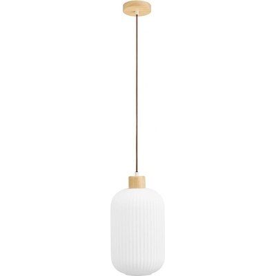 House Nordic Бяло висящо осветително тяло със стъклен абажур ø 20 cm Argalo - House Nordic (6406314)