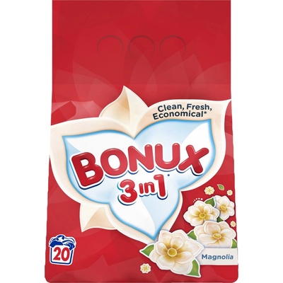 Bonux 3in1 Magnolia prací prášek 1,5 kg 20 PD
