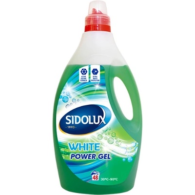 Sidolux White Power prací gel bílého prádla 48 PD 1,92 l