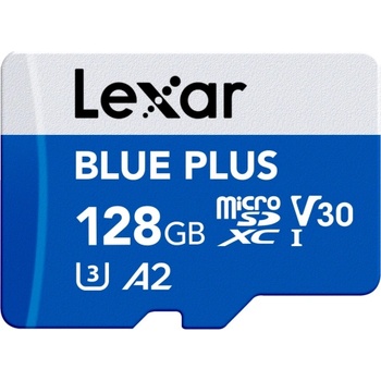 Image 1 of Lexar microSDXC Blue Plus 128GB LMSBLPL128G-BNANG