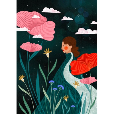 Plagát, Obraz - Earth Goddess, Bea Muller, 30 × 40 cm