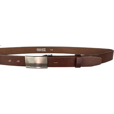 Penny Belts pánský kožený opasek 30-100-1PS-506 hnědý