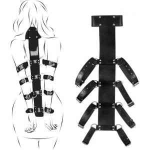 SuperLove Behind-Back Adjustable Harness Black