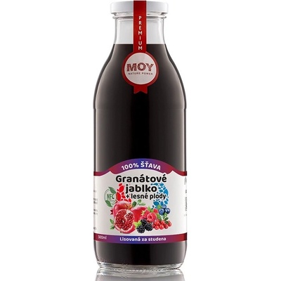 Moy 100% šťava Granátové Jablko Lesné plody 0,5 l