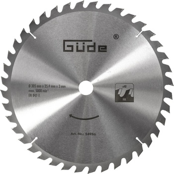 Güde Pilový kotouč SK 305 x 25,4 mm, 40 z 54986
