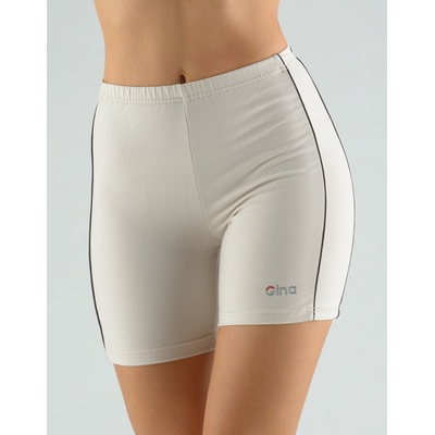 Gina Šortky dlhšia s farebnými paspulemi 930000P Piesková-melta