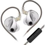 KZ Професионални In-Ear слушалки KZ Castor Pro Silver, 10mm двойни динамични драйвери, 20Hz-40kHz, 104dB, микрофон, 1.2m кабел - 6.01. 02.0320 (6.01.02.0320)