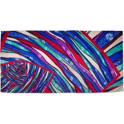 Sablio Ručník s potiskem Pruhovaný motiv 2 70 x 140 cm