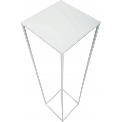 HowHomely STOJAN NA KVĚTINÁČ SIMPLE 100x24x24 cm BÍLÁ – Zboží Dáma