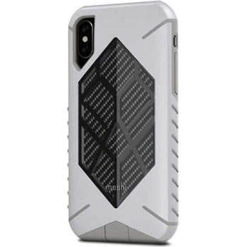 Moshi Talos Case - хибриден удароустойчив кейс за iPhone XS, iPhone X (сив)