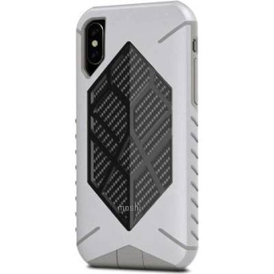 Moshi Talos Case - хибриден удароустойчив кейс за iPhone XS, iPhone X (сив)