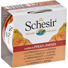 Schesir Dog Adult kuřecí filety s papájou 150 g