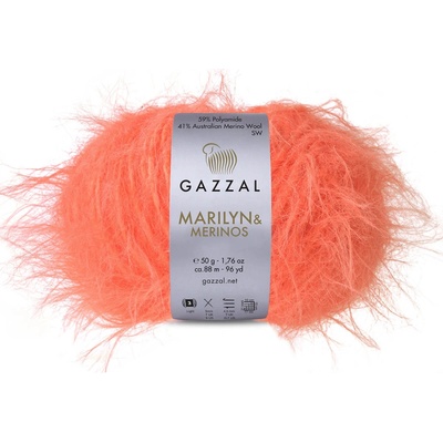Gazzal Příze Marilyn & Merinos 8264 lososově oranžová