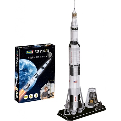 Revell 3D Puzzle NASA Apollo 11 Saturn V 136 ks – Zboží Dáma
