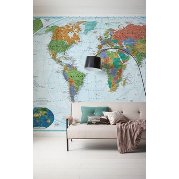 Фототапет The World Blue Frame