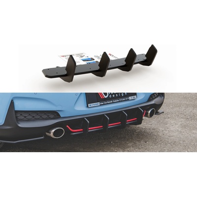 Maxton Design Racing durability zadný difuzor - Hyundai, HYI303NCNCRS3B