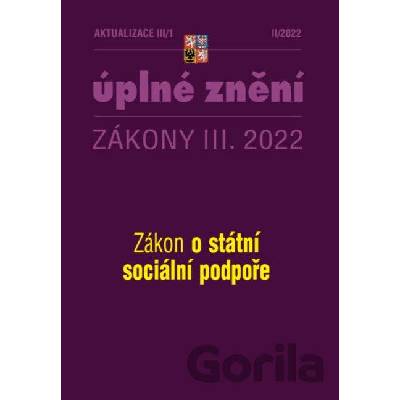Aktualizace III/1 - o státní sociální podpoře - Poradce s.r.o.