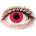 Gelflex Crazy Lens Solid Red 2 pcs without diopter